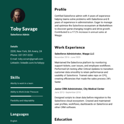 Banquet Manager Resume Example