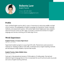 Laser Technician Resume Example