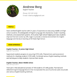 Business Specialist Resume Example