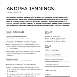 Sous Chef Resume Example