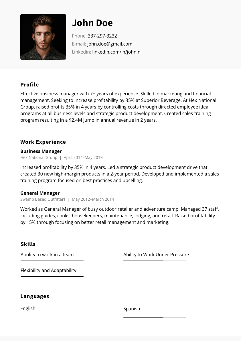 Basic Resume Template