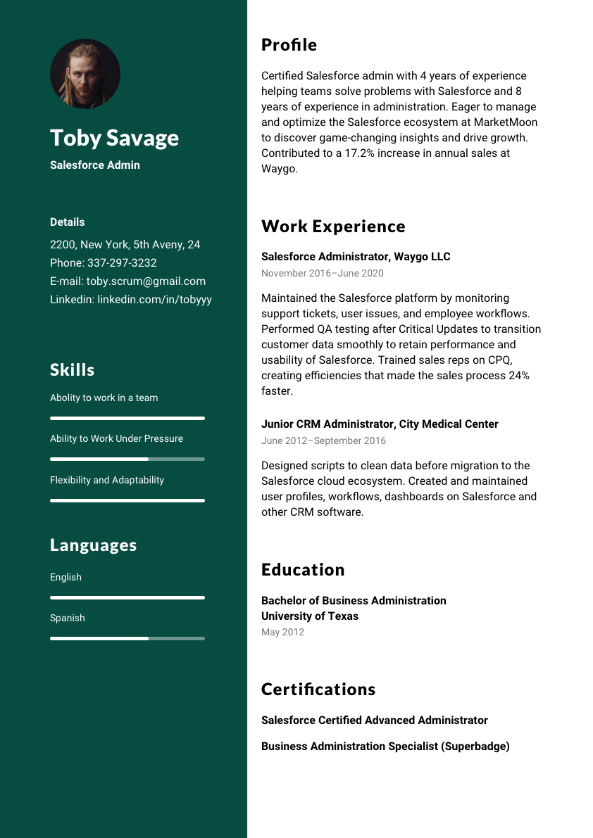 Modern Resume Template